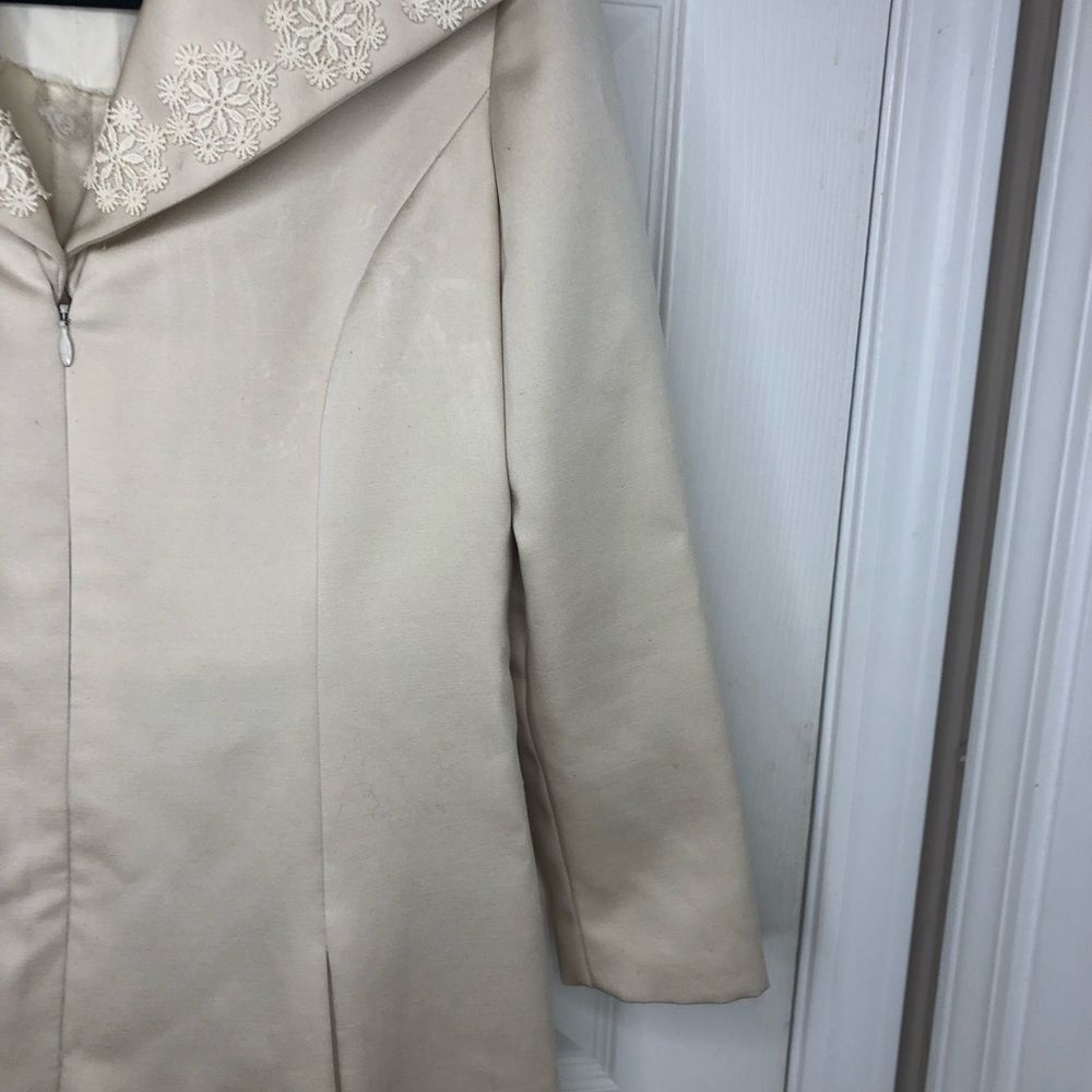 Vintage Mollie Parnis Boutique long sleeve collared dress, size small - Picture 6 of 16